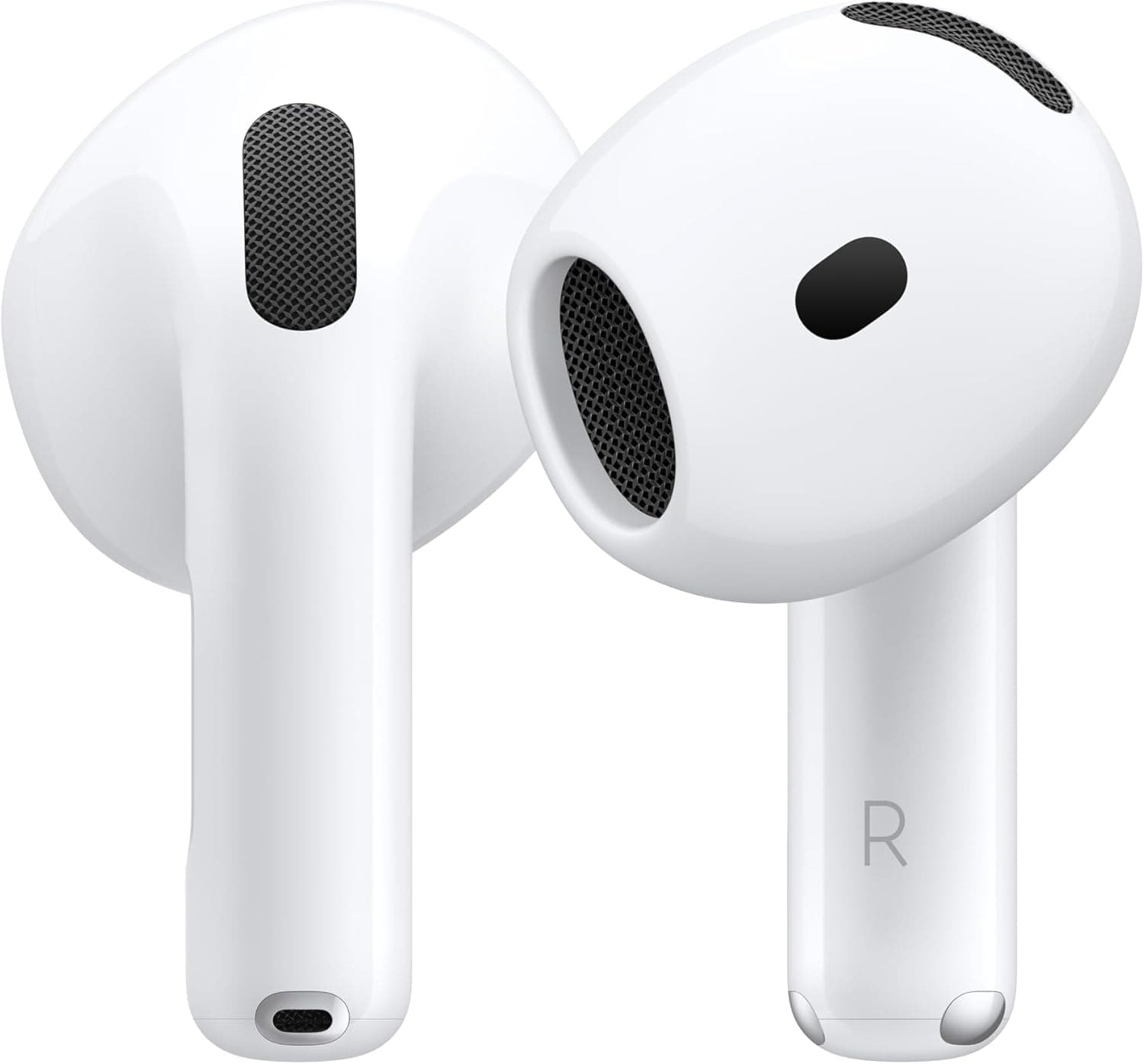 Apple AirPods 4 ワイヤレスイヤホン、Bluetooth5.3、パーソナライズされた空間オーディオ、耐汗耐水性能、USB-C 充電ケース、H2 チップ、最大 30 時間の バッテリー駆動時間、iPhoneで簡単に設定