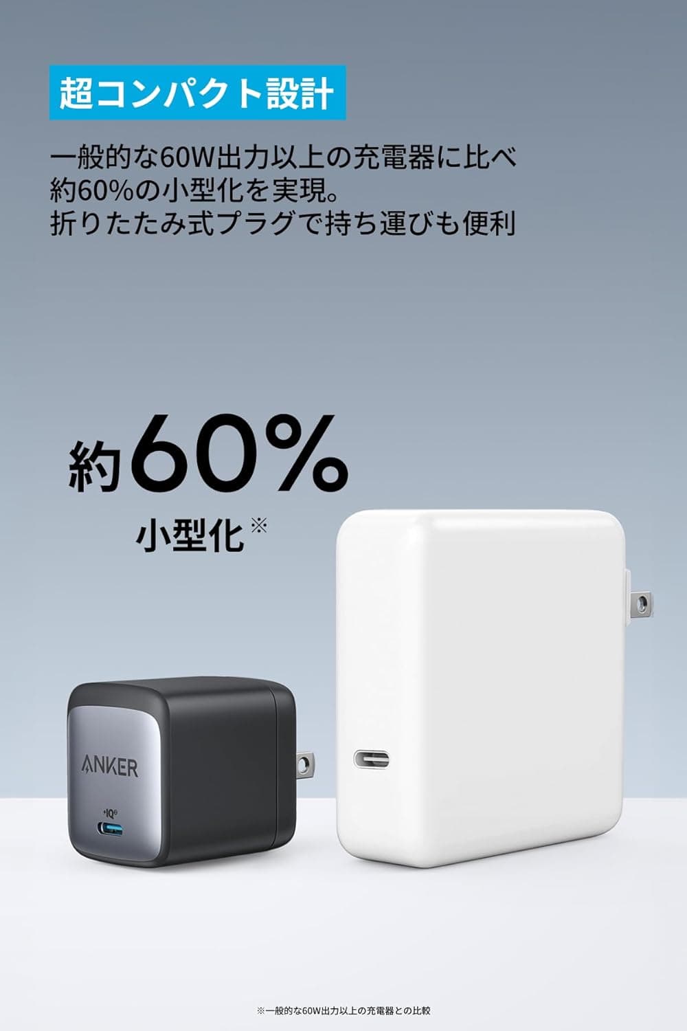 Anker Nano II 65W (PD 充電器 USB-C)【独自技術Anker GaN II採用/PD対応/PSE技術基準適合/折りたたみ式プラグ】MacBook PD対応Windows PC iPad iPhone Galaxy Android スマートフォン ノートPC 各種 その他機器対応 (ブラック) 4
