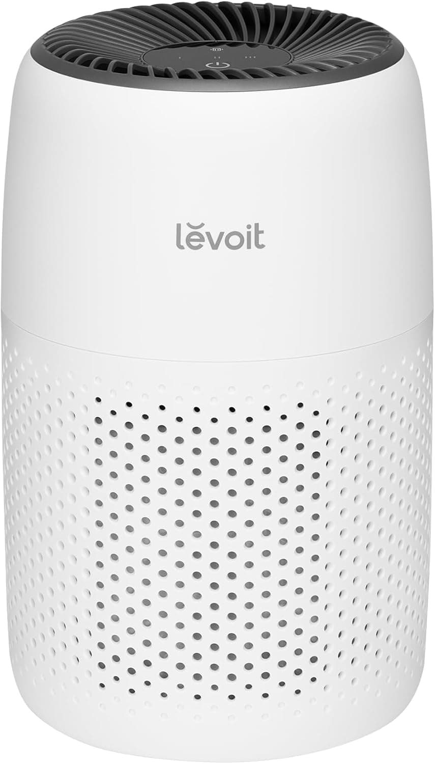【節電対策】Levoit (レボイト) 空気清浄機 小型 花粉 12畳 脱臭 卓上 軽量 集じん ペット hepa フィルター 静音 ミニ アロマ対応 Core Mini ホワイト