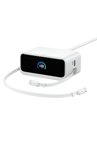 Anker Nano Charging Station (7-in-1, 100W, 巻取り式 USB-Cケーブル) ホワイト
