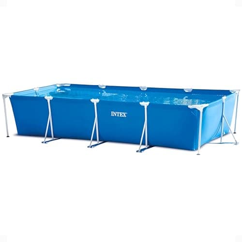 INTEX(インテックス) 長方形 ブルー レクタングラフレームプール 450×220×84cm 28273