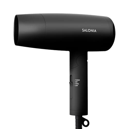 SALONIA サロニア スピーディーイオン ドライヤー 大風量 速乾 軽量 マイナスイオン ヘアドライヤー SL-013AB ブラック【Amazon.co.jp限定】