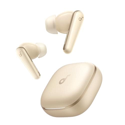 Anker Soundcore Liberty 5(Bluetooth 5.4)【完全ワイヤレスイヤホン/ウルトラノイズキャンセリング 3.5 / 3Dオーディオ / Dolby Audio対応/ワイヤレス充電/マルチポイント接続/外音取り込み / 最大48時間再生 / ハイレゾ / IP55 防塵・防水規格/PSE技術基準適合】シャンパンゴールド