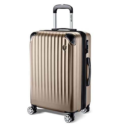 New Trip スーツケース キャリーケース 拡張機能付き 機内持ち込み 軽量 大型 Sサイズ 40L 2~3泊 シャンパンゴールド
