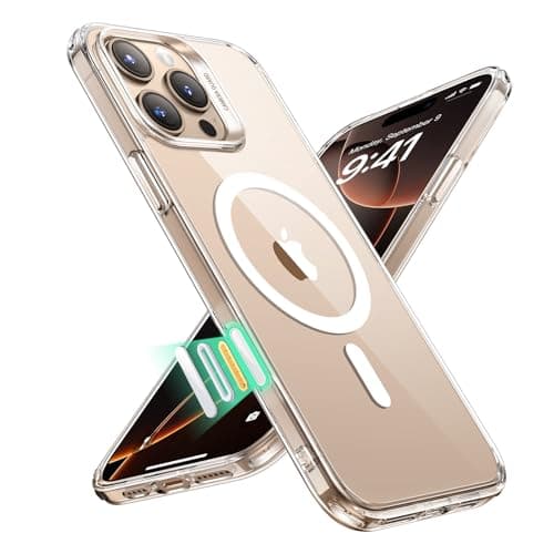 【カメラコントロール・3倍米軍MIL規格】ESR iPhone 16 Pro ケース Magsafe対応 傷に強い背面 ワイヤレス充電 ストラップホール付き 耐黄変 耐衝撃 指紋防止 滑り止め スマホケース いPhone16Pro ケース HaloLock搭載 ハイブリッド磁気 iPhone16Pro対応 クリア