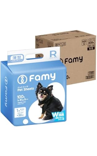 Famy ファミー ペットシーツ うす型 薄型 1回使い切りタイプ レギュラー 800枚入り(200枚入り×4)