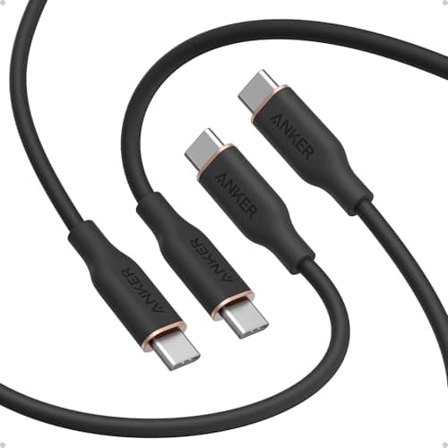 Anker PowerLine III Flow USB-C & USB-C ケーブル 0.9m 2本セット ブラック