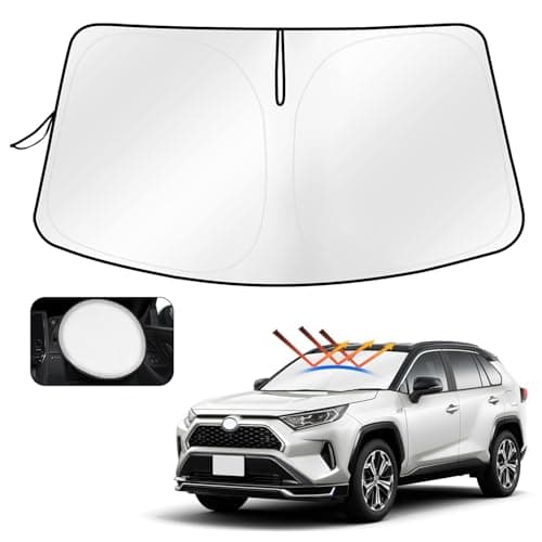 CARTIST RAV4 60/50 サンシェード 50系 フロントサンシェード サンライン サンセット サンフィアシェードカーテン マルチサンシェード 2019年4月-現行 遮光 シェード 日よけ 車種専用 UVカット カスタムパーツ インテリア 内装パーツ 取付簡単 収納袋付