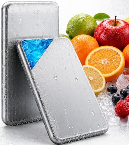 SUS304 Stainless Fishing Cooler Lightweight Slim 2-Pack Strong Long-Last Ice Packs