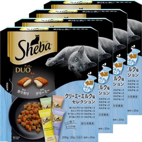 シーバ(Sheba) デュオ クリーミーミルク味セレクション 200g (20g×10袋入り) 2個セット