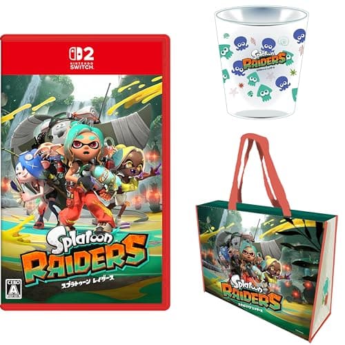 Nintendo Splatoon Raiders Switch2 Clear Tumbler & Zip-Top Shopping Bag Bundle