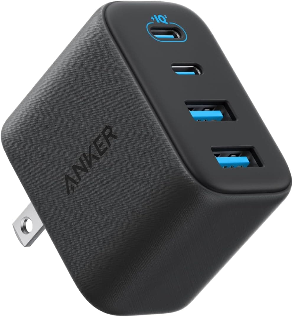 Anker Zolo Charger (50W, 4 Ports) ブラック【 PD対応/PSE技術基準適合/折りたたみ式プラグ】iPhone 17 / 16 / 15シリーズ / Air MacBook Windows PC iPad Galaxy Android スマートフォン ノートPC 各種 その他機器対応