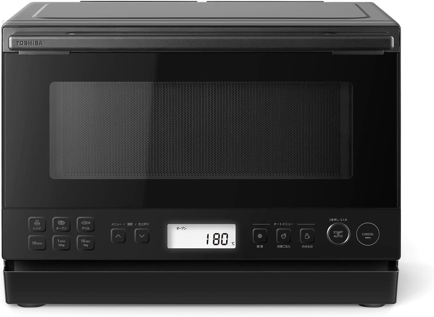 TOSHIBA(東芝) スチームオーブンレンジ 石窯オーブン 23L 縦開き コンパクト 一人暮らし/家族 簡単操作 液晶パネル ER-60ZB(K) ブラック 新生活